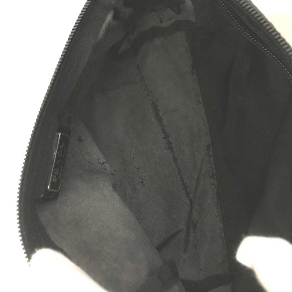 Rocky & Tala after USPS Drop Off DNB Prada Black Nylon Cosmetic Pouch - Picture 8 of 9